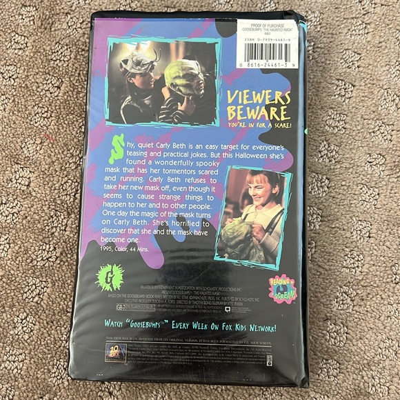 R.L. Stine Goosebumps The Haunted Mask VHS - Picture 2 of 4